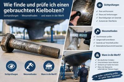Wie finde und prüfe ich einen gebrauchten kielbolzen: sichtprüfungen, messmethoden und wann in die werft