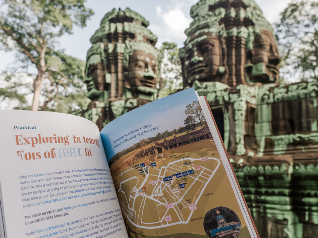 Praktischer reiseführer: explorer les temples dAngkor avec une carte