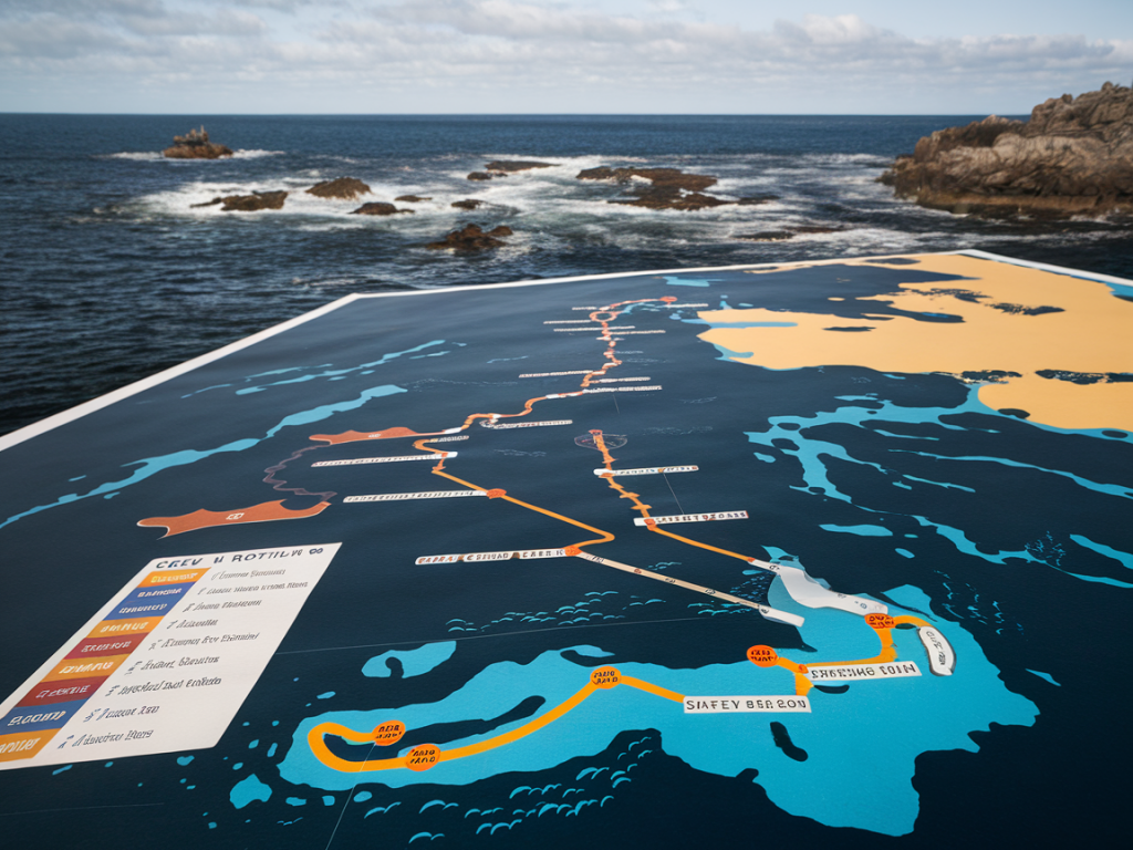 Routenplanung für eine Atlantiküberquerung: Etappen, Sicherheitspuffer und Crewrotation sinnvoll gestalten